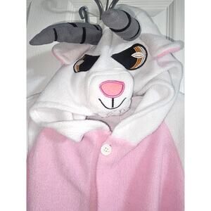 Goat Llama Costume Adult One Piece Furry Halloween Costume Sleepover